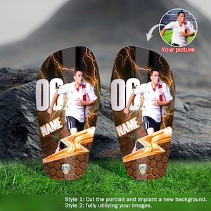 Customized football shin guards, kids/adult football shin guards equipment, high-strength shin guards, gifts for football enthusiasts