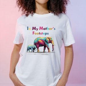 Colorful Elephant PNG: Mother & Baby Art, Safari Decor (Digital Download