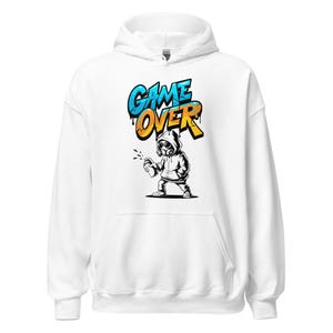 Urban Spray Hoodie – Game Over Graffiti Oversize Unisex Sweatshirt