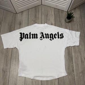 Palm Angels Men&#39;s T-Shirt White Color Size M