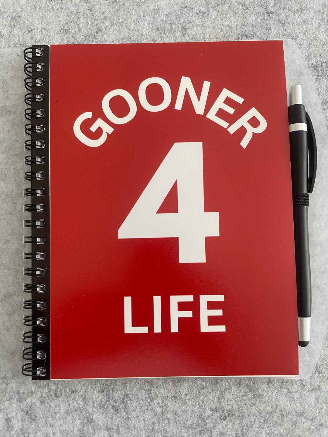 Arsenal FC Football Club Gooner 4 Life Notebook Notepad Journal - Etsy