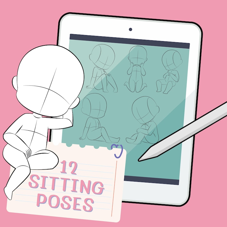 45 Cute Chibi Poses, Chibi Vector Art, Chibi Png, Chibi Pdf, Chibi Svg ...