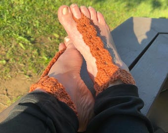 Lacey Crochet Barefoot Sandals | Boho Beach Wedding Foot Jewelry