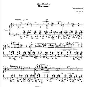 Chopin Nocturne Op. 9 No. 2 | Romantic Piano Sheet Music PDF