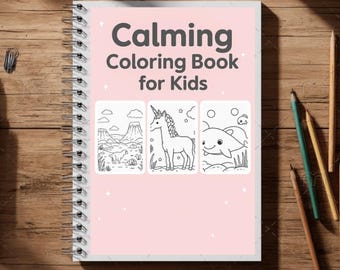 Beruhigendes Kinder-Malbuch • 10 Anti-Stress-Tiere • Druckbares PDF für Entspannung & Achtsamkeit