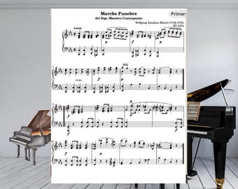 Marche Funèbre by Mozart | Piano Sheet Music PDF | Classical Piano