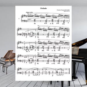 Chopin Prelude No. 10 in C-sharp Minor Op. 28 No. 10 – Piano Sheet Music PDF – 1 Page – Digital Download