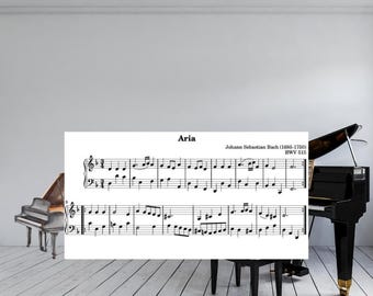 Aria BWV 515 by J. S. Bach | Piano Sheet Music | Baroque PDF