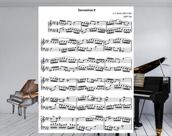 Bach Invention No. 9 in F Minor BWV 780 | Two-Part Piano Invention PDF