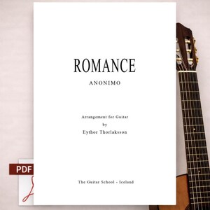 Romantiek Anonimo Gitaar Bladmuziek PDF | Gevorderde klassieke solo