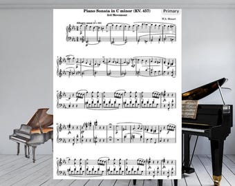 Mozart Piano Sonata KV 457 Sheet Music PDF | Classical Piano (Digital Download)