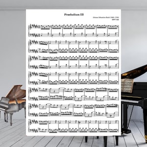 Bach Prelude No. 3 in C-sharp Major BWV 848 | Well-Tempered Clavier I PDF
