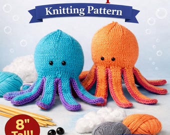 Patrón de peluche de amigurumi de nivel intermedio en PDF, 20 cm de alto (descarga digital)