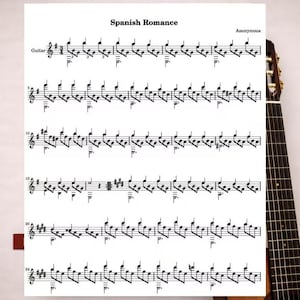 Spanish Romance | Classical Guitar Sheet Music (PDF)
