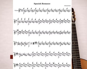 Spanish Romance | Classical Guitar Sheet Music (PDF)