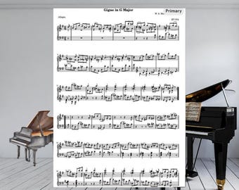 Gigue in G Major | Mozart Piano Sheet Music PDF | Classical Keyboard