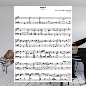 Bach Fugue No. 4 in C-sharp Minor BWV 849 | 5 Voices | Well-Tempered Clavier I PDF