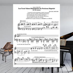 Ses Jambes Piano Sheet Music PDF | Erik Satie | 3 Pages Printable