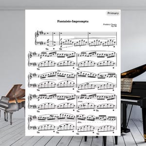 Chopin Fantaisie-Impromptu in C-sharp Minor Op. 66 – Piano Sheet Music PDF – 13 Pages – Digital Download