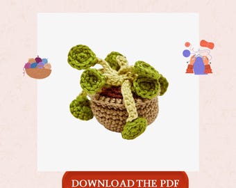 Chinese Money Plant Crochet Pattern PDF, Pilea Peperomioides Amigurumi, Crochet Plant Pattern, Potted Houseplant Decor, Instant Download