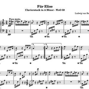 Beethoven - Fur Elise (Piano Sheet Music) PDF