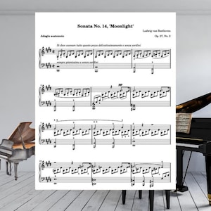 Moonlight Sonata Piano Sheet Music • Beethoven Op.27 No.2 (PDF) - 23 Pages