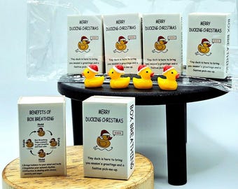 Merry Ducking Weihnachten Mini Ente Geschenk | Box Breathing Stocking Stuffer