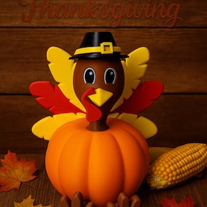 Holiday Turkey Pumpkin – Festive Thanksgiving Decor