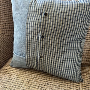 Custom Memory Pillow – Made from a Loved One’s Shirt – Keepsake Remembrance Gift