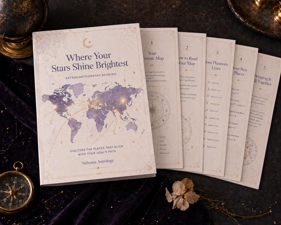 Astrocartography Reading PDF | Personalized Astro Map Guide - Etsy