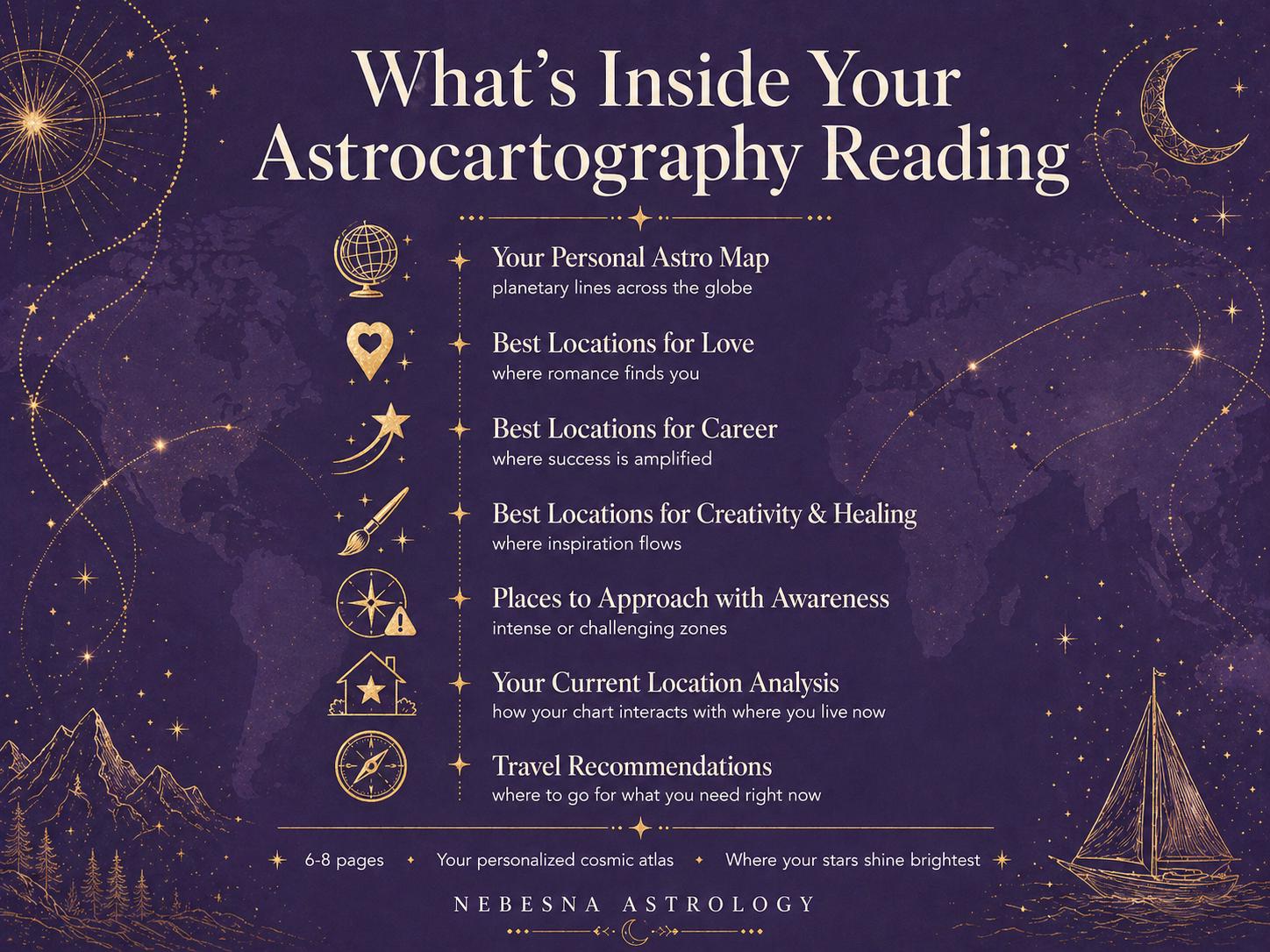 Astrocartography Reading PDF | Personalized Astro Map Guide - Etsy