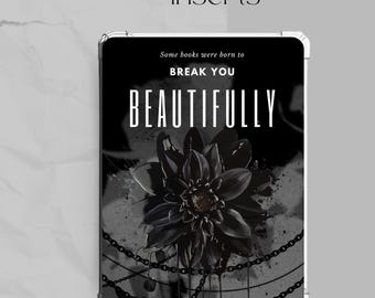 Dark BookTok Romance Kindle Insert | Printable Case Insert | Gothic Decor | Digital Download | Printable PDF