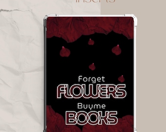 Dark Gothic Rose Kindle Insert Bundle | 6 Printable Kindle Case Inserts | BookTok Kindle Decor | Digital Download