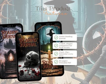 Dark Romance Book Journal | A4 & A5 | Reading Tracker | Gothic Book Planner