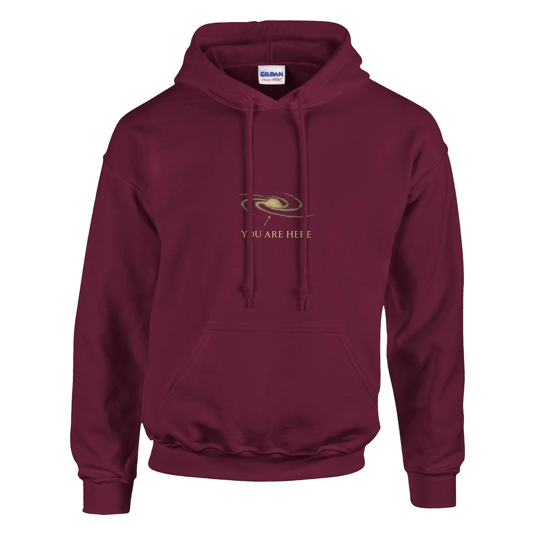 You Are Here Milky Way Hoodie | Vintage NASA Cosmic Galaxy Sweatshirt ...