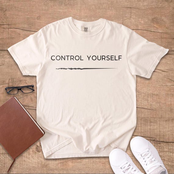 Control Yourself Shirt, Stoic Philosophy Tee, Minimalist Discipline Motivation Shirt
