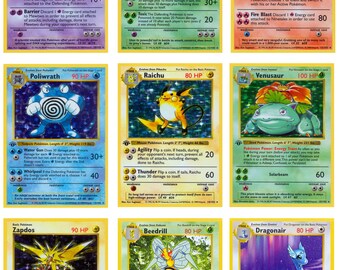 Complete BASE SET Pokemon TCG Printable Binder Placeholders W/ Completion  List! - Etsy