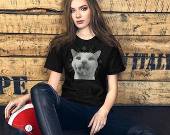 Funny Y2k Cat T-shirt, Silly Cats Tee, 90s Retro Kitten Shirt, Ironic Shirts, Vintage Graphic Tees, Comfort Colors, Meme Tshirt, Gag Gifts