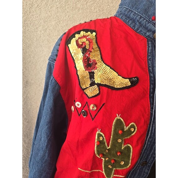 Whitetail and Shon Denim Shirt W/ Embroidered Embellishments  display picture 3