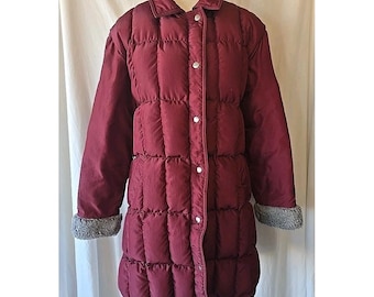 Veste REMBOURRÉE REI Duvet D'oie Violette - Style Années 90 Vintage - Homme Taille S - Pour Randonnée Ski Outdoor