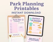 Disney Park Trip Planner – Printable Itinerary, Outfit & Snack List (PDF)