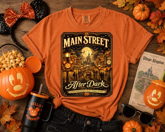 Disney Halloween PNG Magic Kingdom Fall Shirt Design MNSSHP Park Outfit Halloween Vacation Shirt PNG