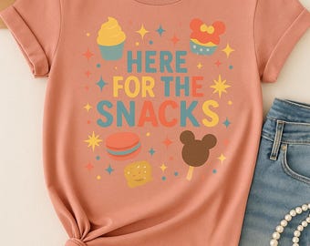 Disney Snacks-tröja PNG – Pastellfärgad familjetrev-tröja (digital nedladdning)