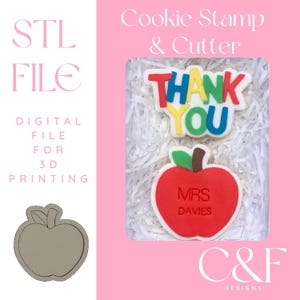Apple Stamp & Cutter STL File