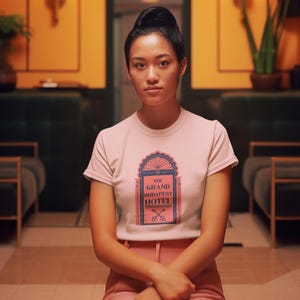 The Grand Budapest Hotel Inspired Tee, Unisex Style, Movie Fan Gift, Casual Wear, Unique Graphic Tee, Perfect for Wes Anderson Lovers