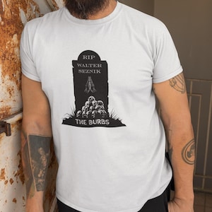 The Burbs Tee, Bella Canvas Graphic T-Shirt, Unisex Short Sleeve, Funny Halloween Shirt, Spooky Gift, Perfect for Parties
