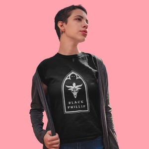 The VVitch - Black Phillip Graphic Tee | Unisex Short Sleeve Shirt | Halloween Costume | Gothic Fashion | Creative Gift Idea