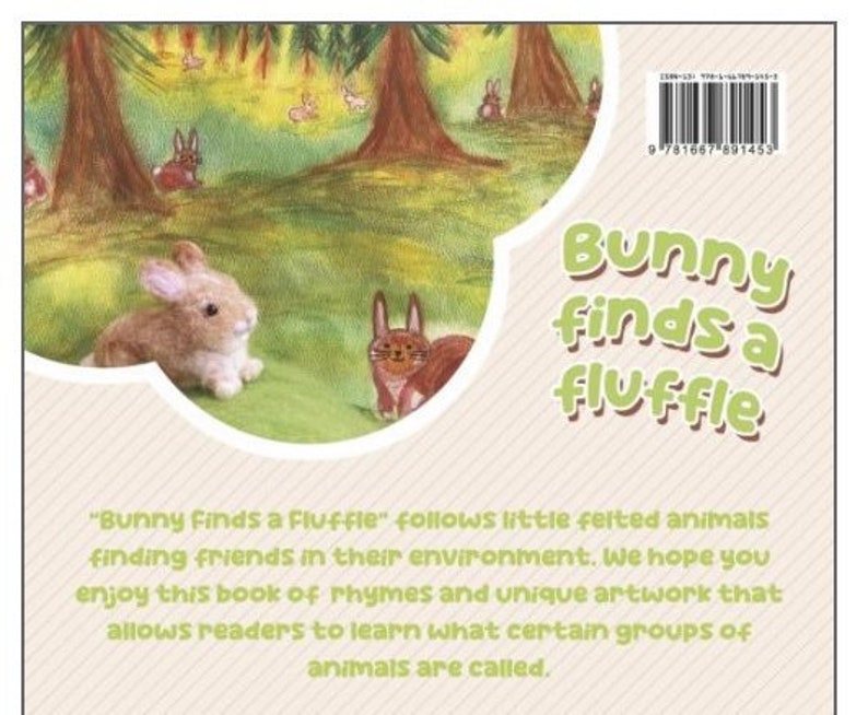 Bunny Finds a Fluffle paperback childrens picture book, Easter gift image 10