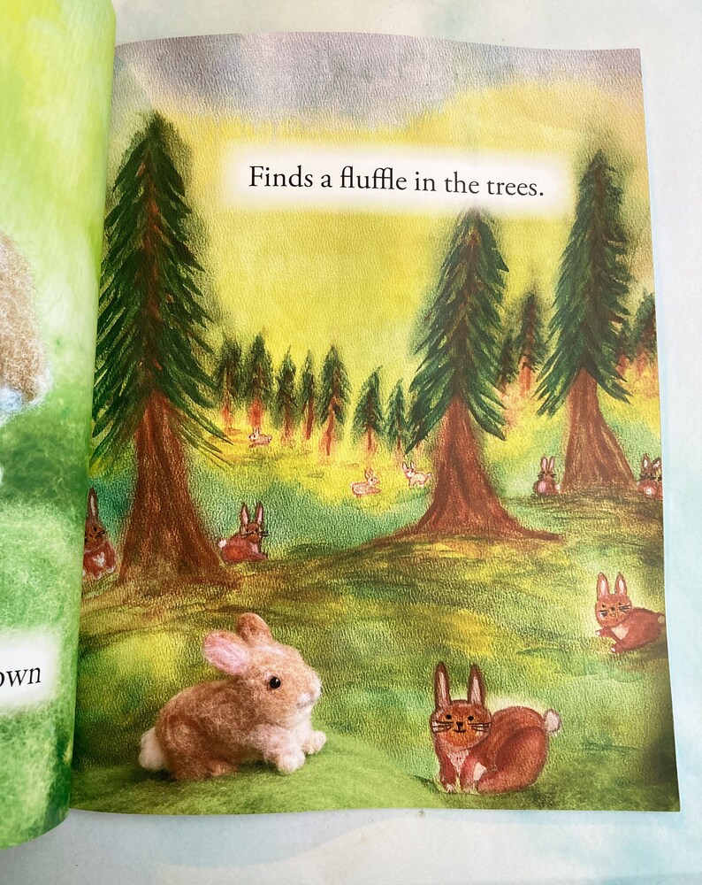 Bunny Finds a Fluffle paperback childrens picture book, Easter gift image 4