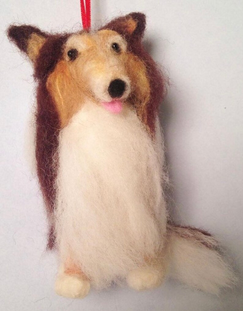 Custom needlefelted figurine sculpture or ornament of your pet or favorite animal